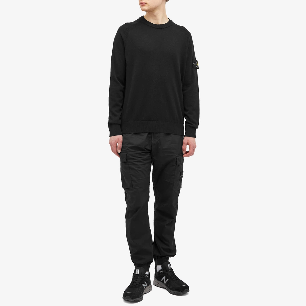 Stone Island Men's Tela Paracadute Cargo Pants Black